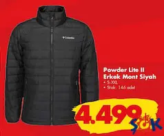 COLUMBİA POWDER LİTE II ERKEK MONT SİYAH fiyat ve kampanya bilgisi